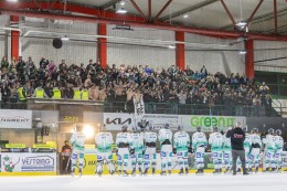 
			Eishockey: Moskitos jubeln: Derby-Machtdemonstration und DEL2-Antrag
